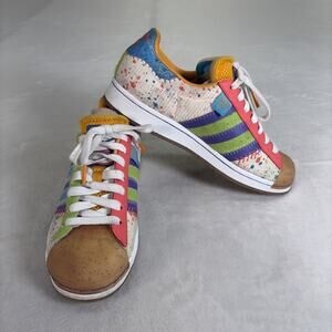 Adidas S.E.E.D Superstar Shoes Women's 8.5 G20 GX2235 Sneakers Paint Splatter